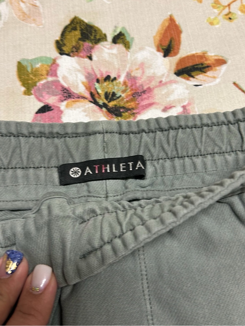 ATHLETA Casual Drawstring Waist Skirt - Sage Green Size 10 - Picture 3 of 6